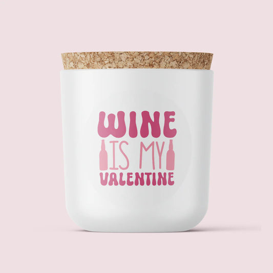 Wine is my Valentine Sticker